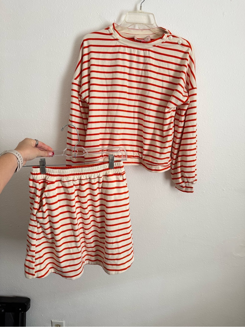 Buru Red White Striped Lounge Set